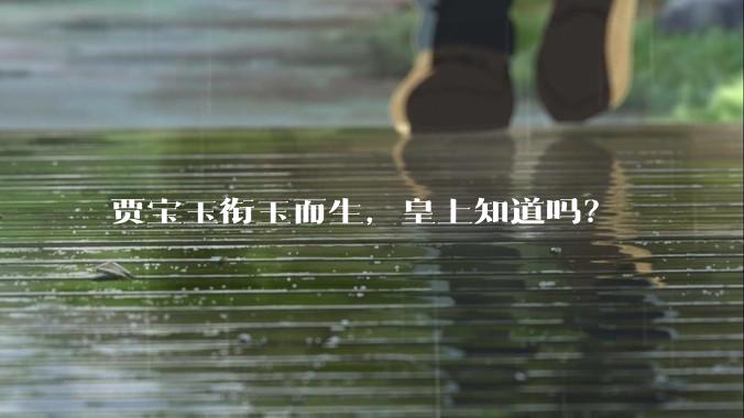 贾宝玉衔玉而生，皇上知道吗？